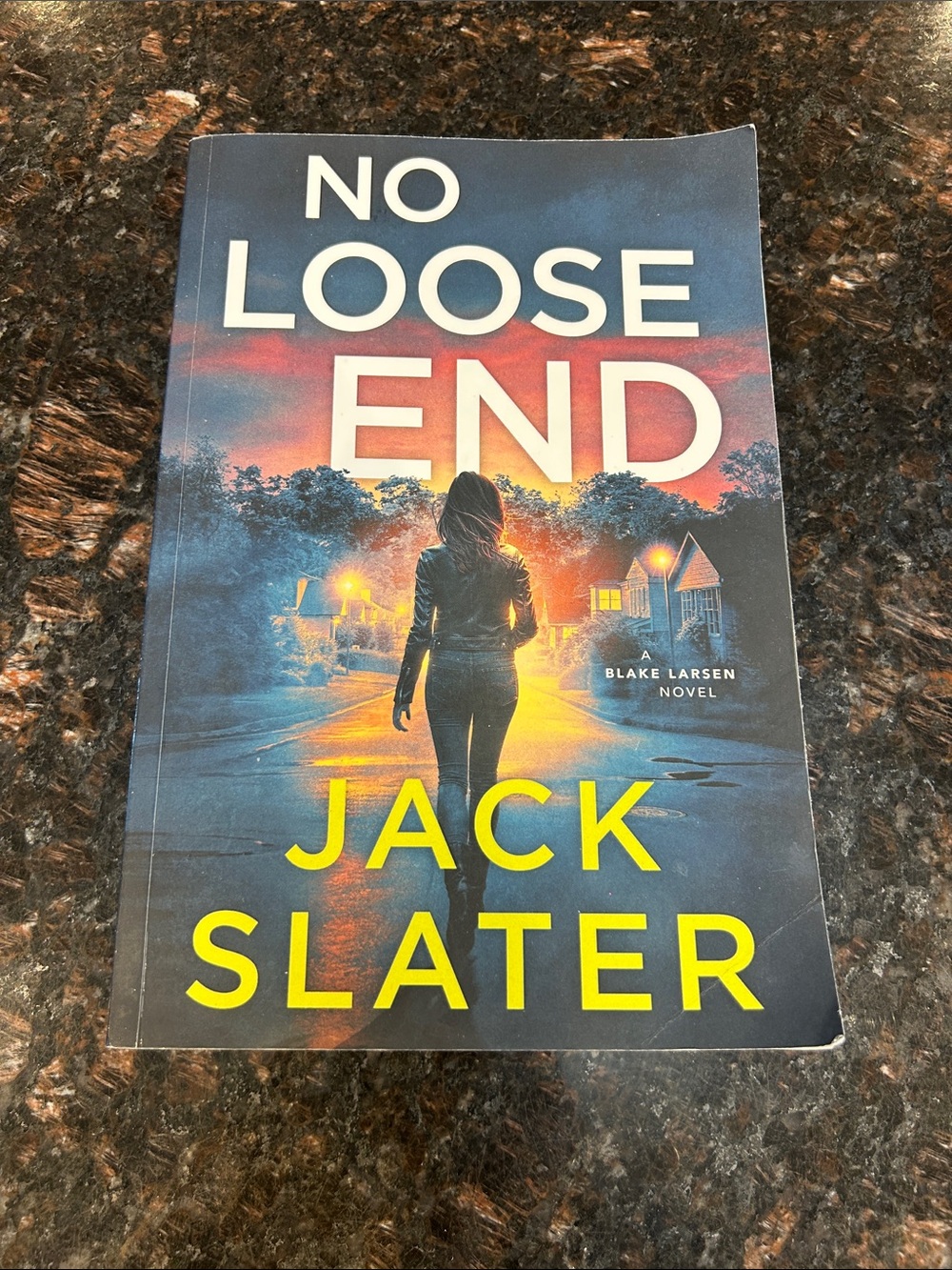 No Loose End by Jack Slater - Blue & Yellow Paperback Novel